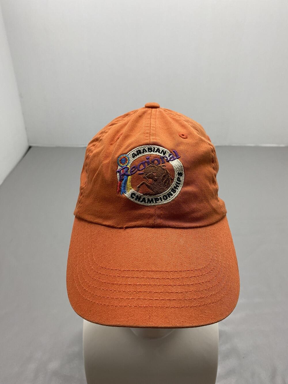 Arabian Regional Championship Hat Cap Strap Back One Size Orange Horse Baseball